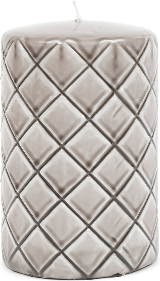 Pillar Candle Diamond flax 9,5x15 509630