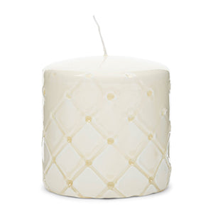 Pillar Candle Padded white 7x10 550070