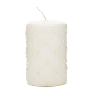 Pillar Candle Padded white 9,5x10 550060