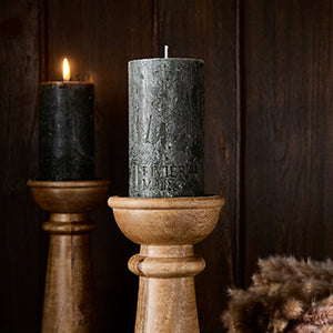 Pillar Candle Rustic d.green 7x10 499930