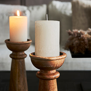 Pillar Candle Rustic white 7x10 503360
