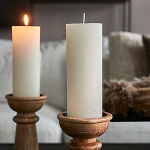 Pillar Candle Rustic white 7x18 503330