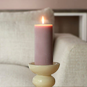 Pillar candle Rib Lila 7x15 509660