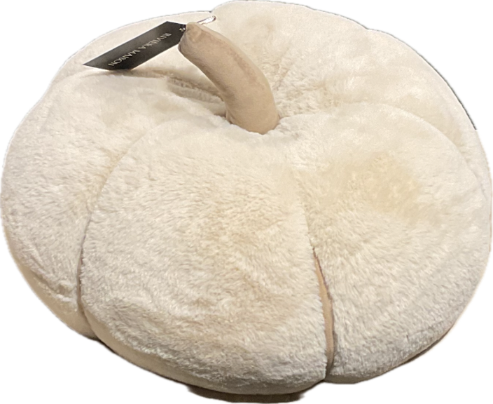 Pumpkin Faux Fur Box Pillow L 585880