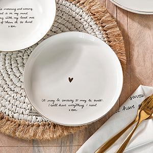 RM Sweet Poem Breakfast Plate 505420