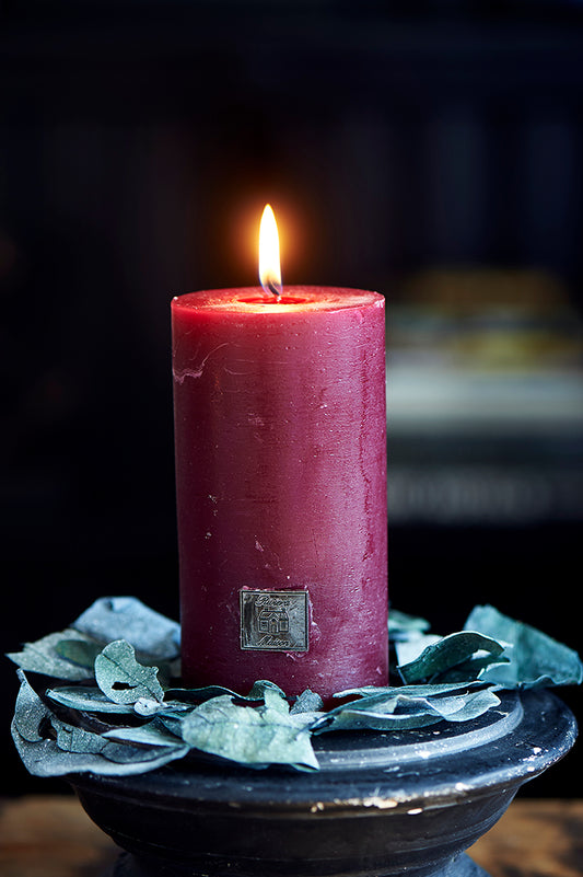 Rustic Candle cranberry 7 x 13 399580