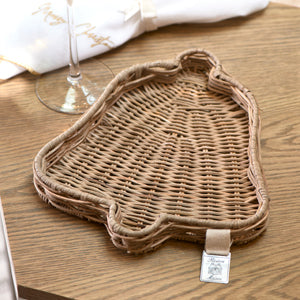 Rustic Rattan Bell Mini Tray 431860