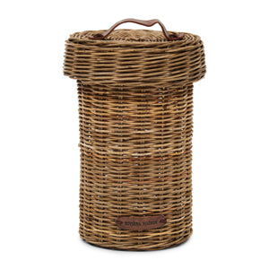 Rustic Rattan Biscuit Barrel 465390