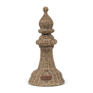 Rustic Rattan Chess Bishop Deco 569810