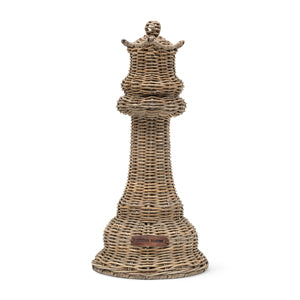 Rustic Rattan Chess King Decoration 569820