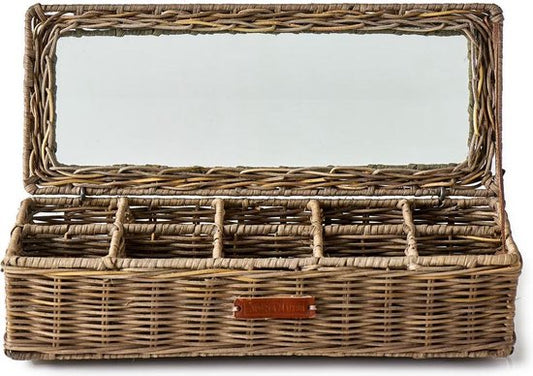 Rustic Rattan Classic Tea Box 415580