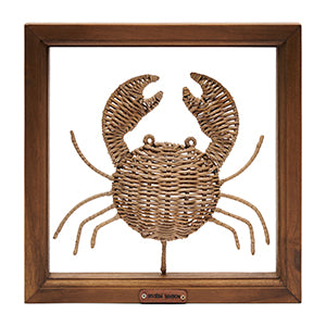 Rustic Rattan Crab Wall Deco 533830