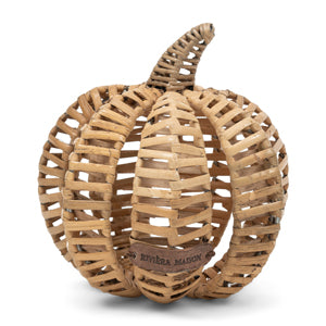 Rustic Rattan Decoration Pumpkin M 569830