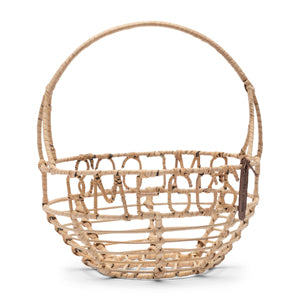 Rustic Rattan Egg Basket 553810
