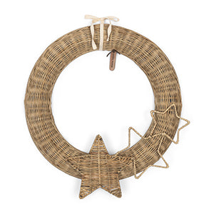 Rustic Rattan Falling Star Wreath 548960