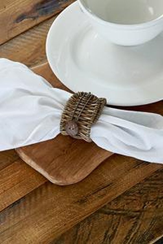 Rustic Rattan Folding Napkin Ring 341920