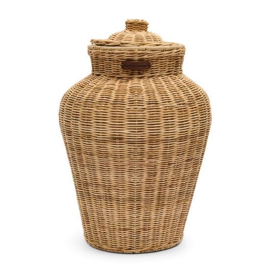 Rustic Rattan Ginger Jar Decoration 574820