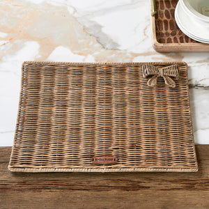 Rustic Rattan Pretty Bow Placemat 489490