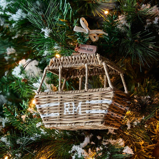 Rustic Rattan Ski Lift Ornament 585960