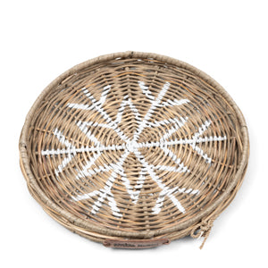 Rustic Rattan Snowflake Mini Tray 568250