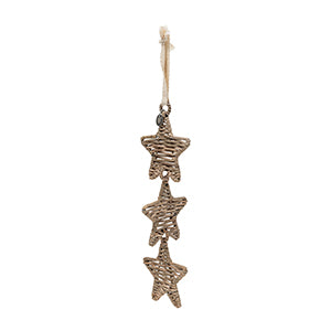 Rustic Rattan Stars Ornament 568180