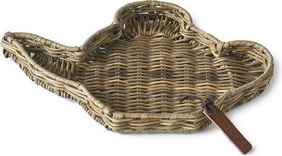 Rustic Rattan Teapot Mini Tray 415550