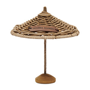 Rustic Rattan Umbrella Decoration 472480