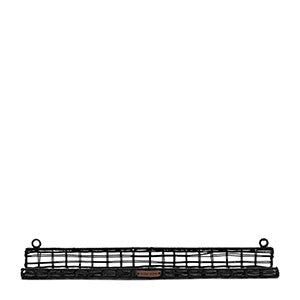Rustic Rattan Wall Shelf black 60cm 520860