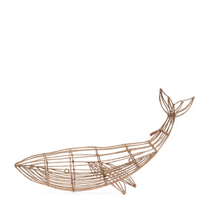 Rustic Rattan Whale Wall Decoration 560220