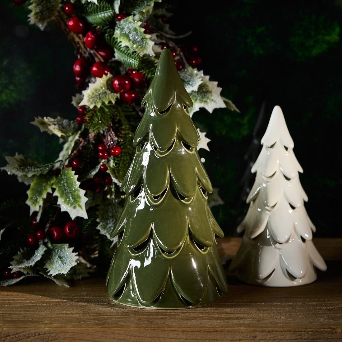 Winter Garden Tree LED green L 582740